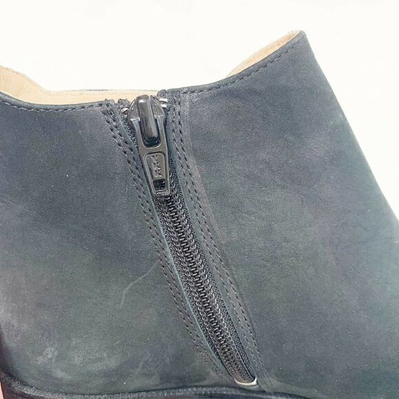 My Suelly Black Suede Ankle Booties with Rivets And Crystals Size 6 - Picture 9 of 9